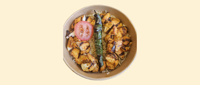 Chicken Kebab & Special Rice 