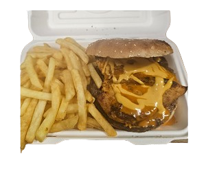 Double Peri Peri Combo Burger 